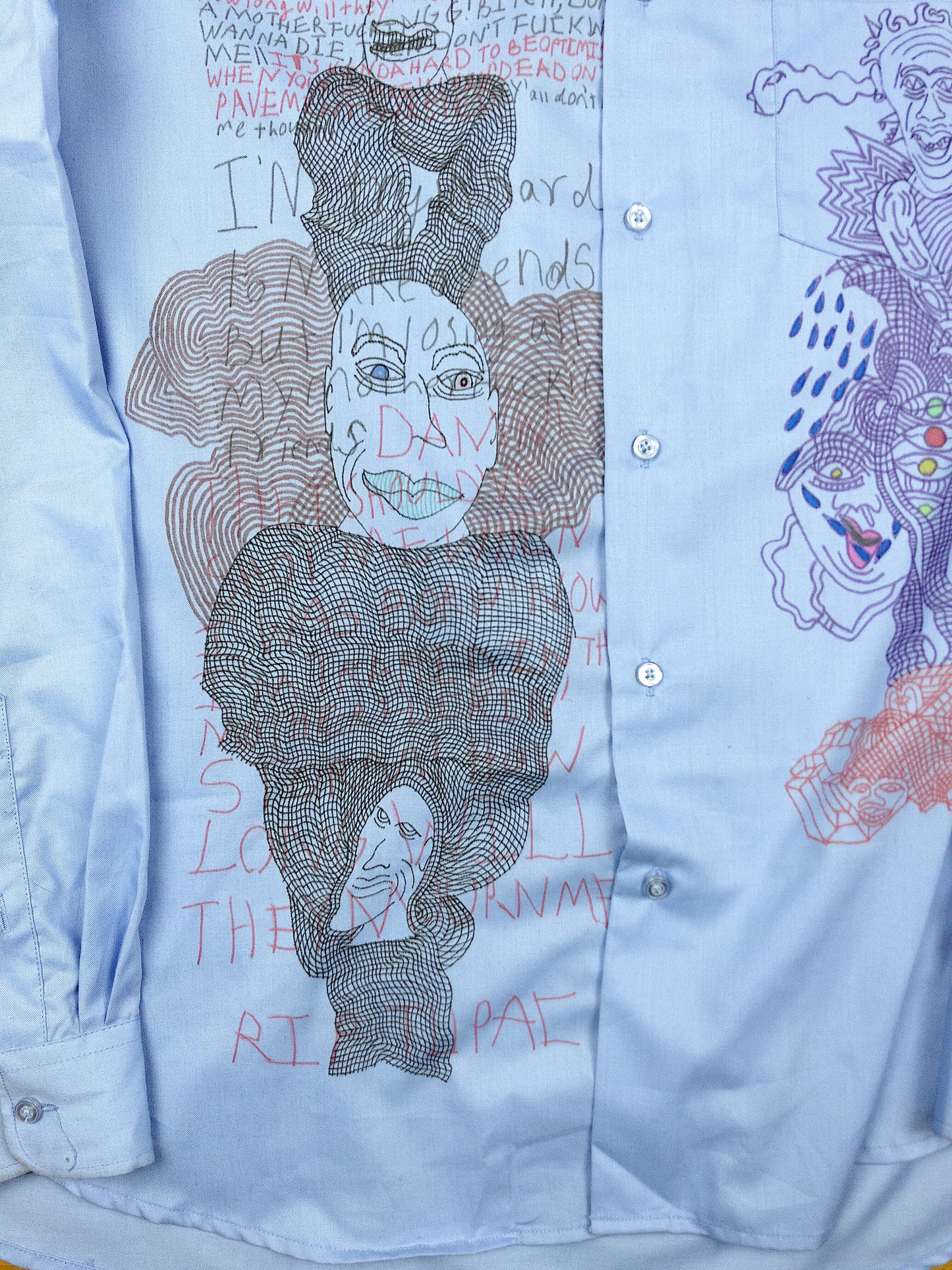 Micu "Blues" Button Up